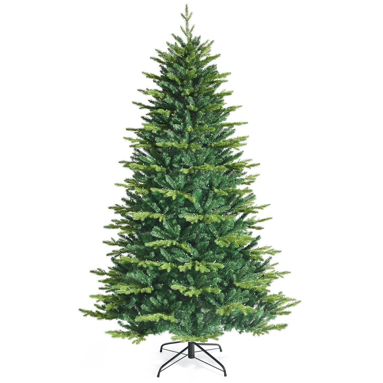 Green LED Christmas Tree 7ft Artificial PE PVC Tips App-Controlled Lights
